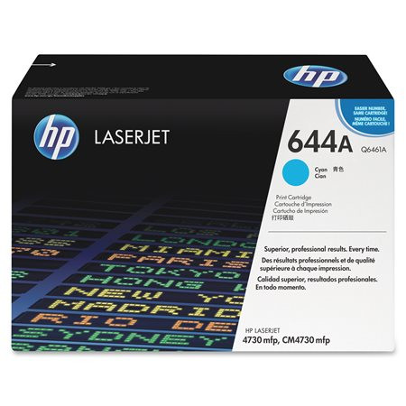 HP Q6461A Lézertoner ColorLaserJet 4730MFP nyomtatóhoz, HP  644A, cián, 12k
