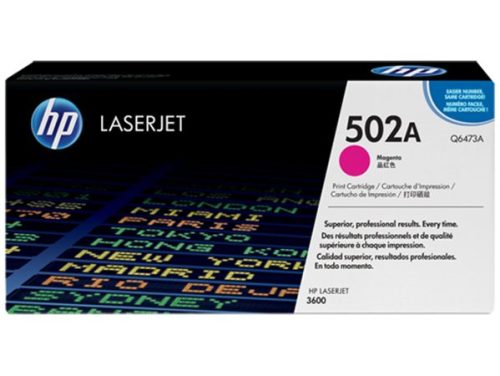 HP Q6473A Lézertoner ColorLaserJet 3600 nyomtatóhoz, HP  502A, magenta, 4k