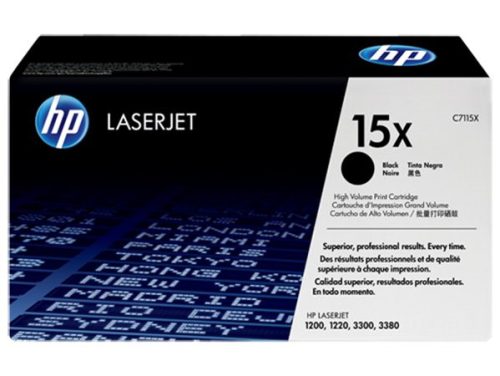 HP C7115X Lézertoner LaserJet 1000w, 1005w, 1200 nyomtatókhoz, HP  15X, fekete, 3,5k
