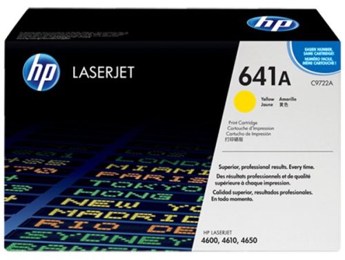 HP C9722A Lézertoner ColorLaserJet 4600, 4650 nyomtatókhoz, HP  641A, sárga, 8k