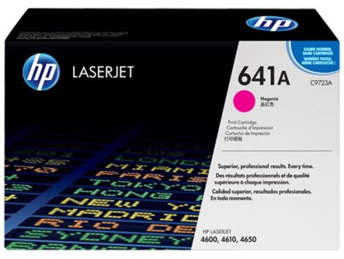 HP C9723A Lézertoner ColorLaserJet 4600, 4650 nyomtatókhoz, HP  641A, magenta, 8k