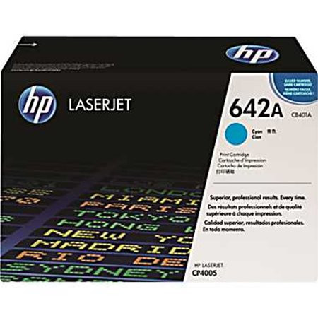 HP CB401A Lézertoner Color LaserJet CP4005N, 4005DN nyomtatókhoz, HP  642A, cián, 7,5k