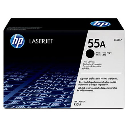 HP CE255A Lézertoner LaserJet P3015 nyomtatóhoz, HP  55A, fekete, 6k