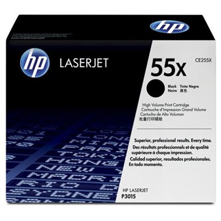 HP CE255X Lézertoner LaserJet P3015 nyomtatóhoz, HP  55X, fekete, 12,5k