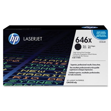 HP CE264X Lézertoner ColorLaserJet Pro CM4540 nyomtatóhoz, HP  646X, fekete, 17k