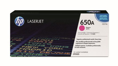 HP CE273A Lézertoner ColorLaserJet CP5525 nyomtatóhoz, HP  650A, magenta, 15k