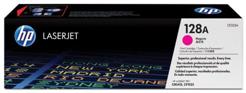 HP CE323A Lézertoner Color LaserJet Pro CM1415, CP1525N nyomtatókhoz, HP  128A, magenta, 1,3k