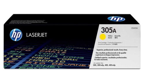 HP CE412A Lézertoner LaserJet Pro 300 MFP M375 nyomtatóhoz, HP  305A, sárga, 2,6k