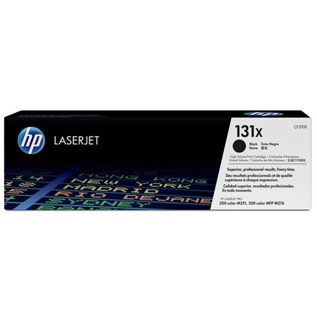 HP CF210X Lézertoner LaserJet Pro 200 M276N nyomtatóhoz, HP  131X, fekete, 2,4k