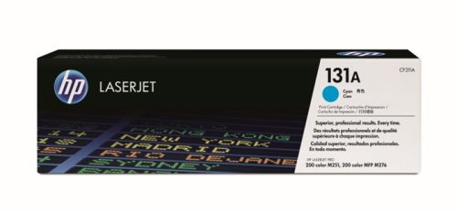 HP CF211A Lézertoner LaserJet Pro 200 M276N nyomtatóhoz, HP  131A, cián, 1,8k