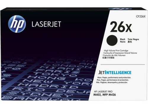 HP CF226X Lézertoner LaserJet Pro M402, 426 nyomtatókhoz, HP  26X, fekete, 9k