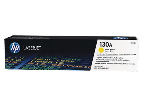 HP CF352A Lézertoner Color LaserJet Pro MFP M176n nyomtatóhoz, HP  130, sárga, 1k