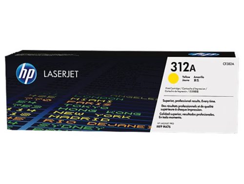 HP CF382A Lézertoner Color LaserJet Pro MFP M476 nyomtatóhoz, HP  312A, sárga, 2,7k