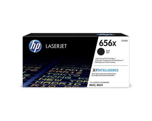 HP CF460X Lézertoner Color LaserJet M652, M653 nyomtatókhoz, HP  656X, fekete, 27k