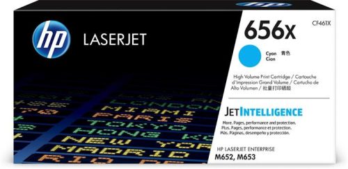 HP CF461X Lézertoner Color LaserJet M652, M653 nyomtatókhoz, HP  656X, cián, 22k