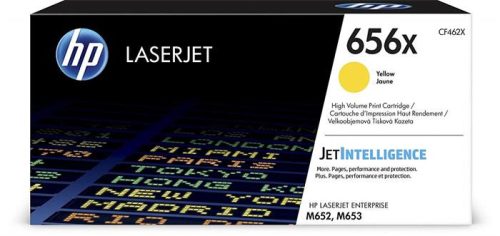 HP CF462X Lézertoner Color LaserJet M652, M653 nyomtatókhoz, HP  656X, sárga, 22k
