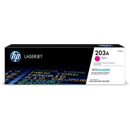 HP CF543A Lézertoner HP  ColorLaserJet Pro MFP M280nw, MFP M281fdn, MFP M281fdw nyomtatókhoz, HP  203A, magenta, 1,3k