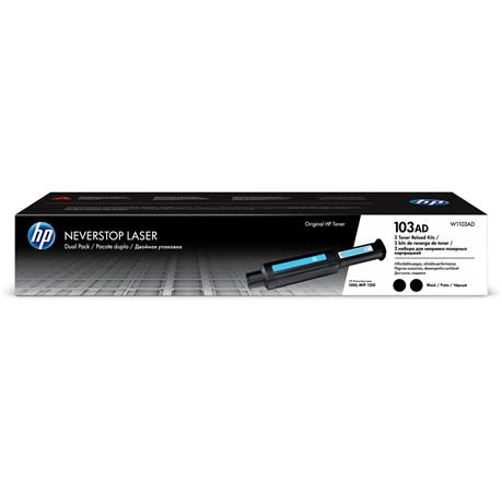 HP W1103AD Lézertoner Neverstop 1000, 1200 nyomtatókhoz, HP  103AD, fekete, 2*2,5k