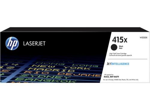 HP W2030X Lézertoner Color LaserJet Pro M454, MFP M479 nyomtatókhoz, HP  415X, fekete, 7,5k