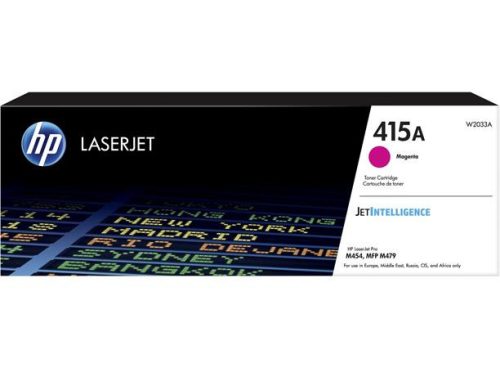 HP W2033A Lézertoner Color LaserJet Pro M454, MFP M479 nyomtatókhoz, HP  415A, magenta, 2,1k