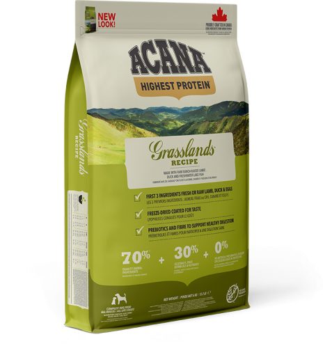 Acana Highest Protein Grasslands száraz kutyatáp 6 kg bárány, kacsa