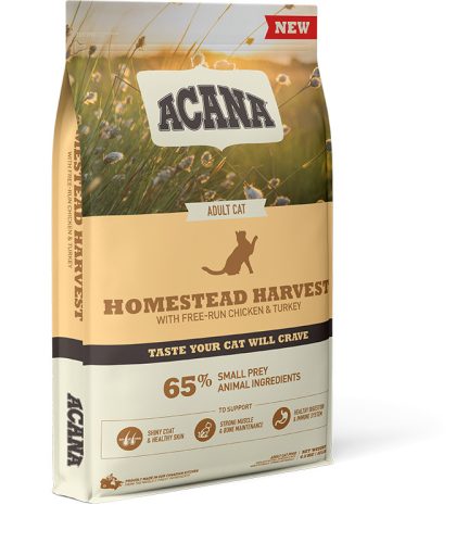 Acana Homestead Harvest szárazeledel macskaeledel felnőtt macskák részére 1,8 kg csirke, pulyka