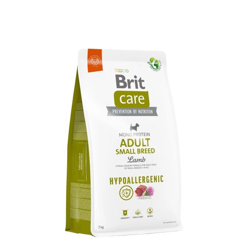 Brit Care Hypoallergen Adult Small Lamb & Rice száraz kutyaeledel felnőtt kistestű kutyáknak 7 kg bárány, rizs