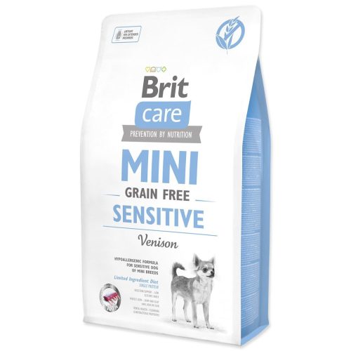 Brit Care Mini Grain Free Sensitive száraz kutyaeledel kistestű érzékeny felnőtt kutyáknak 2 kg vadhús