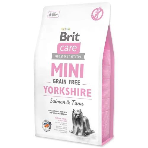 Brit Care Mini Grain Free Yorkshire kutyatáp Yorkshire terrierek számára 2 kg lazac, tonhal