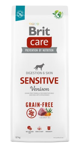 Brit Care Dog Grain Free Digestion & Skin Sensitive száraz kutyaeledel érzékeny kutyáknak 3 kg vadhús