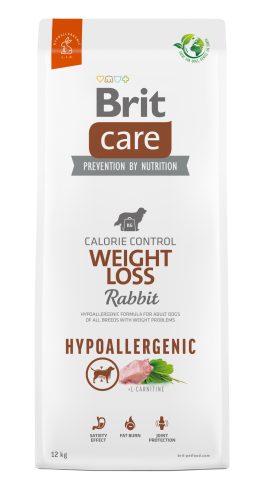 Brit Care Dog Hypoallergenic Calorie Control Weight Loss száraz kutyaeledel hízásra hajlamos kutyáknak 1 kg nyúl