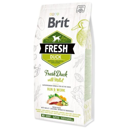 Brit Fresh Adult Run & Work száraz kutyaeledel 2,5 kg friss kacsa kölessel