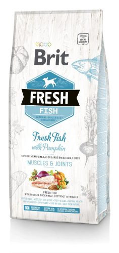 Brit Fresh Adult Large Muscles & Joints száraz kutyaeledel 12 kg friss hal sütőtökkel