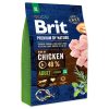 Brit Premium By Nature Adult XL száraz kutyaeledel óriás testű, felnőtt kutyák részére 3 kg csirke