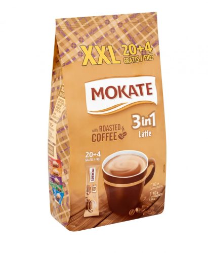 Mokate 3in1 Latte azonnal oldódó kávéspecialitás 24 db 360 g