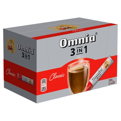Douwe Egberts Omnia Classic 3in1 instant kávéitalpor 20 x 17,5 g
