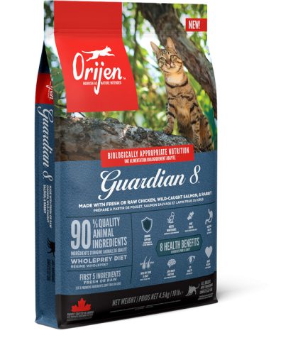 Orijen Guardian 8 száraz macskaeledel 1,8 kg csirke, lazac, pulyka, hering, makréla