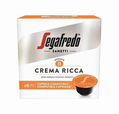 Segafredo Zanetti Crema Ricca kapszula, 10 db x 7,5 g (Dolce Gusto)